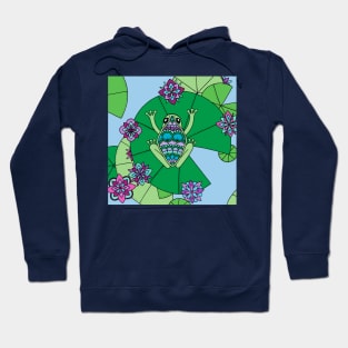 Frog and Lily Pads Hoodie